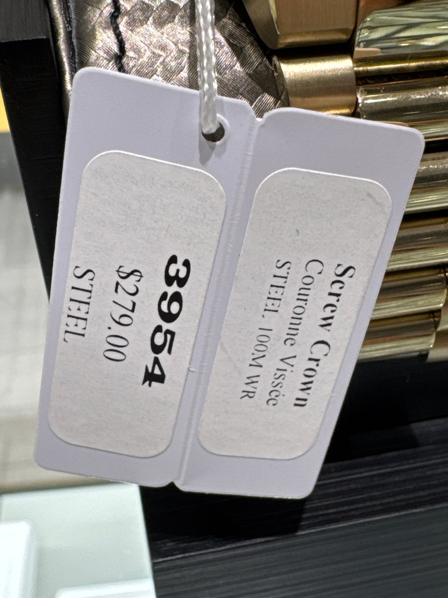 Montre Fiori 3954 à couronne vissée - Cadran champagne, entièrement en or