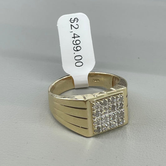 Men gold and diamond ring