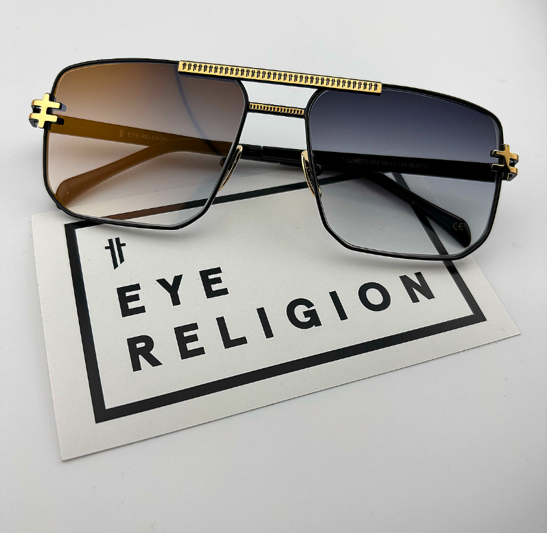 Eye Religion Lunetz 003 Frames-BLKYG Lens-St-Cath