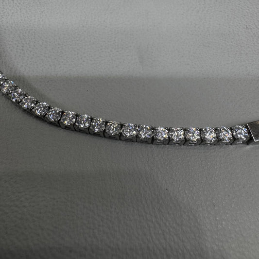 Stainless Steel Moissanite Tennis chain 3mm 18inch