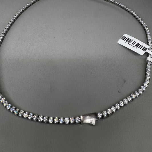 Stainless Steel Moissanite Tennis chain 3mm 18inch