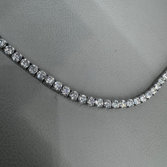Stainless Steel Moissanite Tennis chain 3mm 20inch