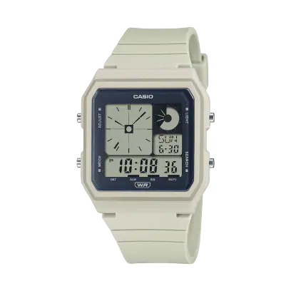 White Casio watch LF-20W-8ACF