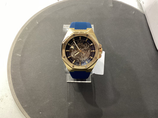 Gold and Blue Fiori 4006