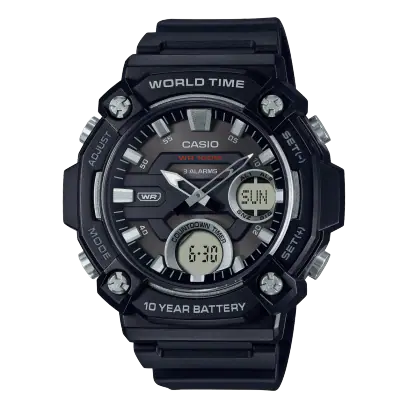 Black Casio watch AEQ-120W-1AVCF