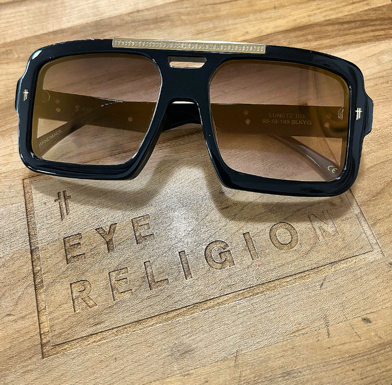 Eye Religion Lunetz 103 Frame-BLKYG Lens-St-Cath