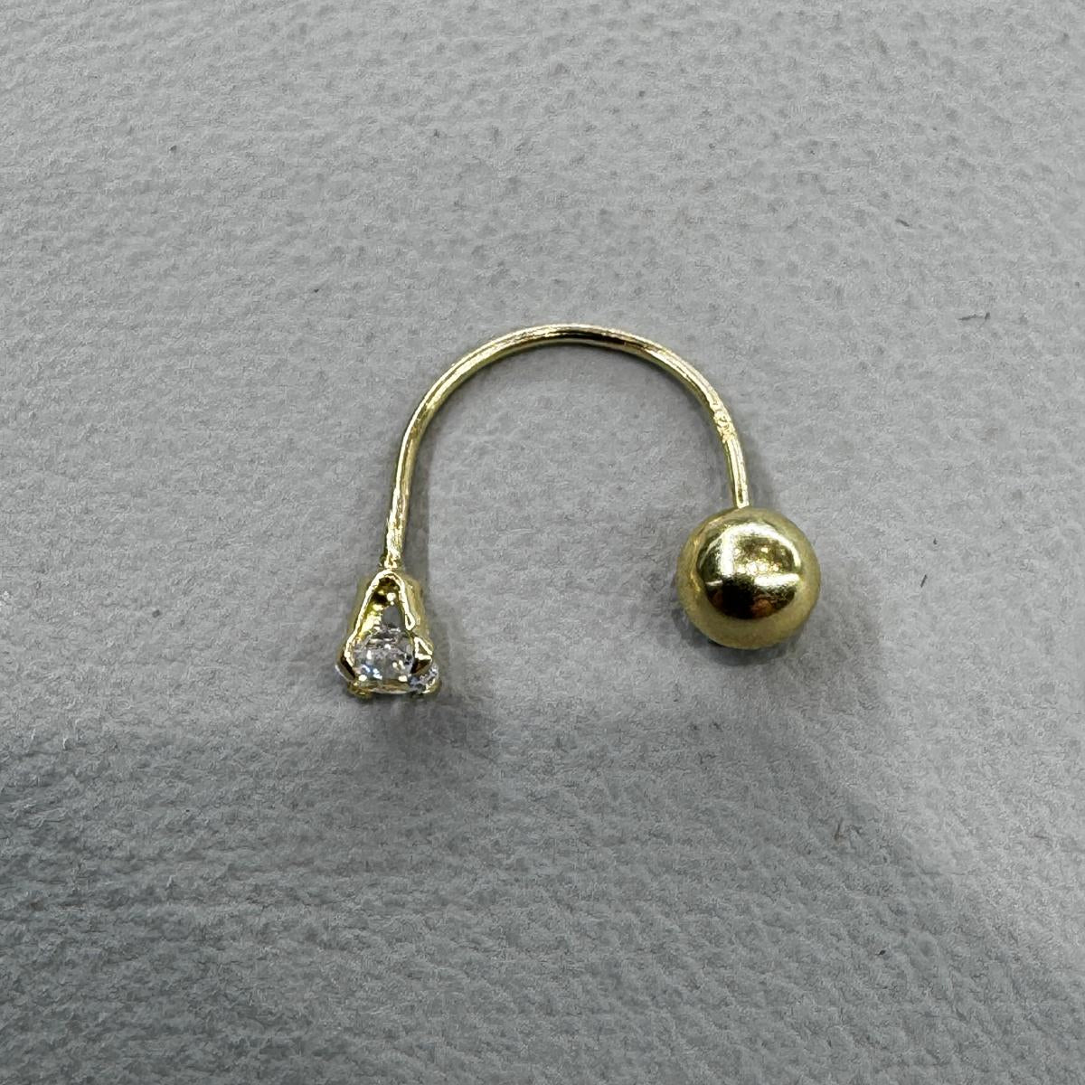 10K Gold Huggie Hoop Earrings #1