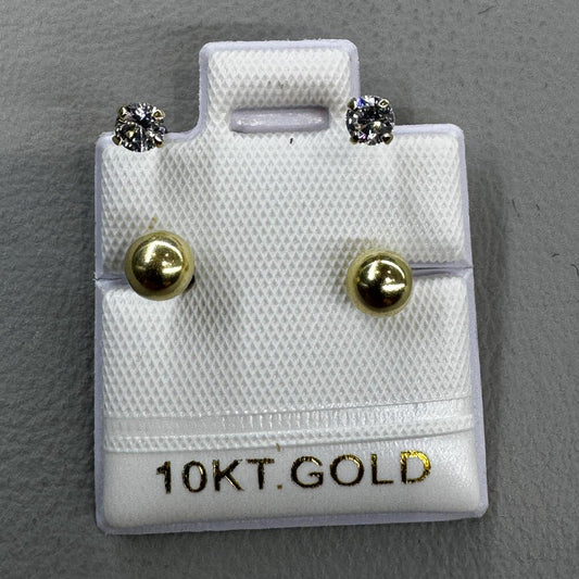 10K Gold Huggie Hoop Earrings #1