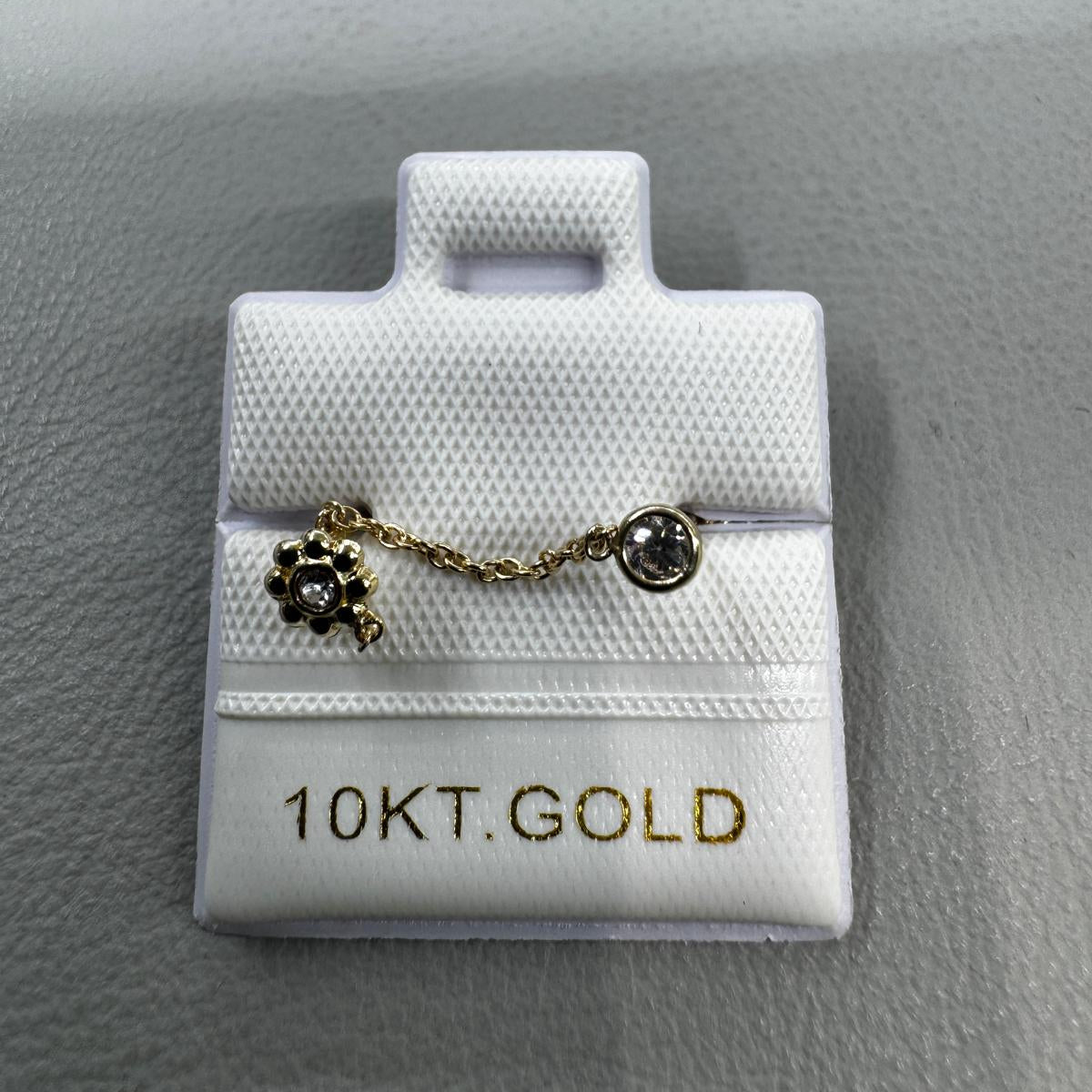10K Gold Mini Flower Earring