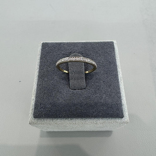 10K gold diamond ring 0.05 carat subtle elegance delicate sparkle everyday wear
