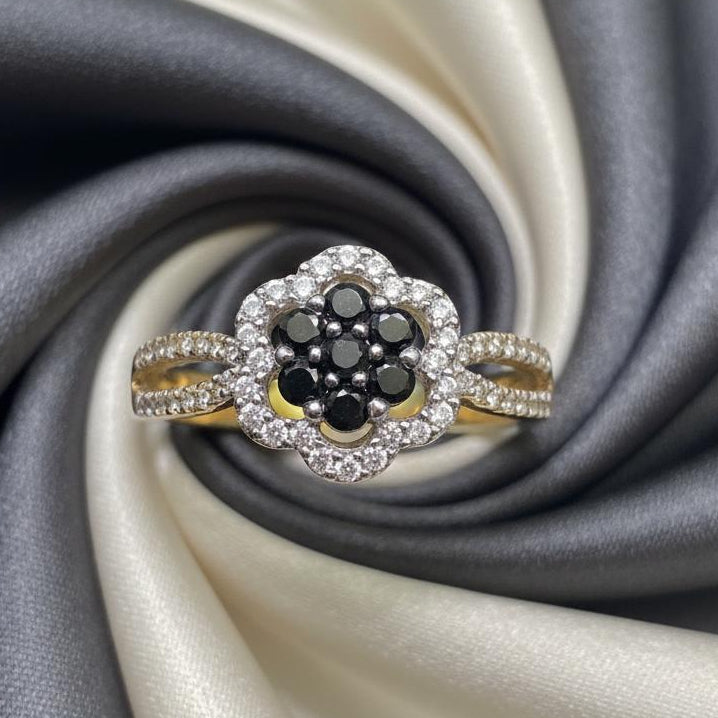 10K gold diamond ring 0.40CT detail showing expert setting and diamond brilliance
