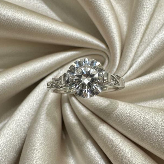 10K gold diamond ring 4.16 carat extraordinary brilliance show-stopping statement piece
