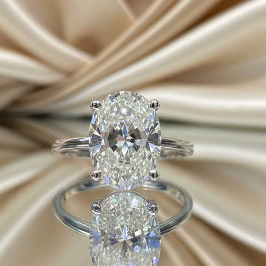 10K gold moissanite ring 2.5 carat extraordinary brilliance bold luxury statement piece
