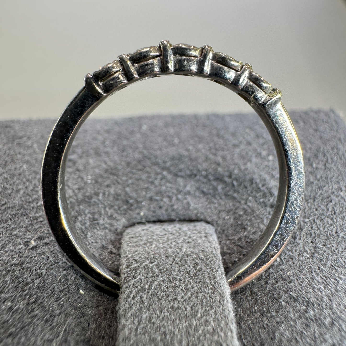 14K gold diamond ring 0.15CT detail showing expert setting delicate diamond brilliance
