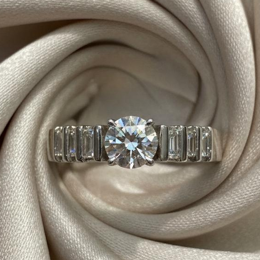 14K gold diamond ring 0.5 carat stunning elegance brilliant sparkle
