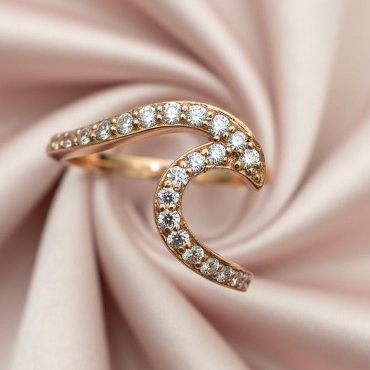 14K gold lab-grown diamond ring 0.24 carat refined ethical elegance delicate sparkle
