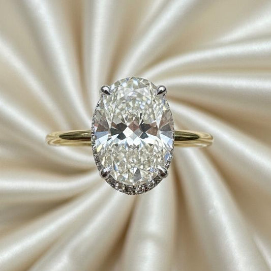 14K gold lab-grown diamond ring 1.85 carat ethical luxury extraordinary brilliance
