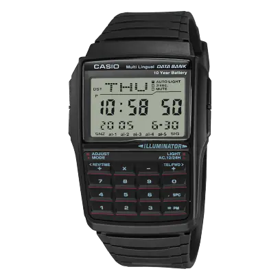 Black Calculator Casio watch DBC-32-1ACB