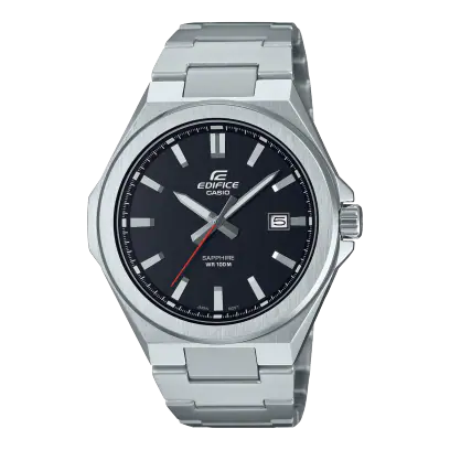 Silver and Black Edifice Casio watch EFB-108D-1AVCR