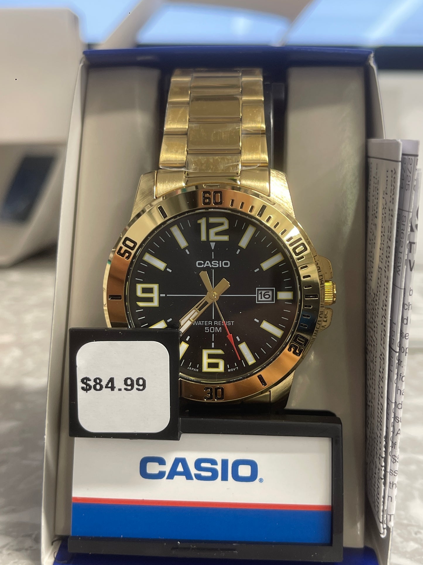 Casio MTP-VD01G-1BVCF - Montre Sport Dorée
