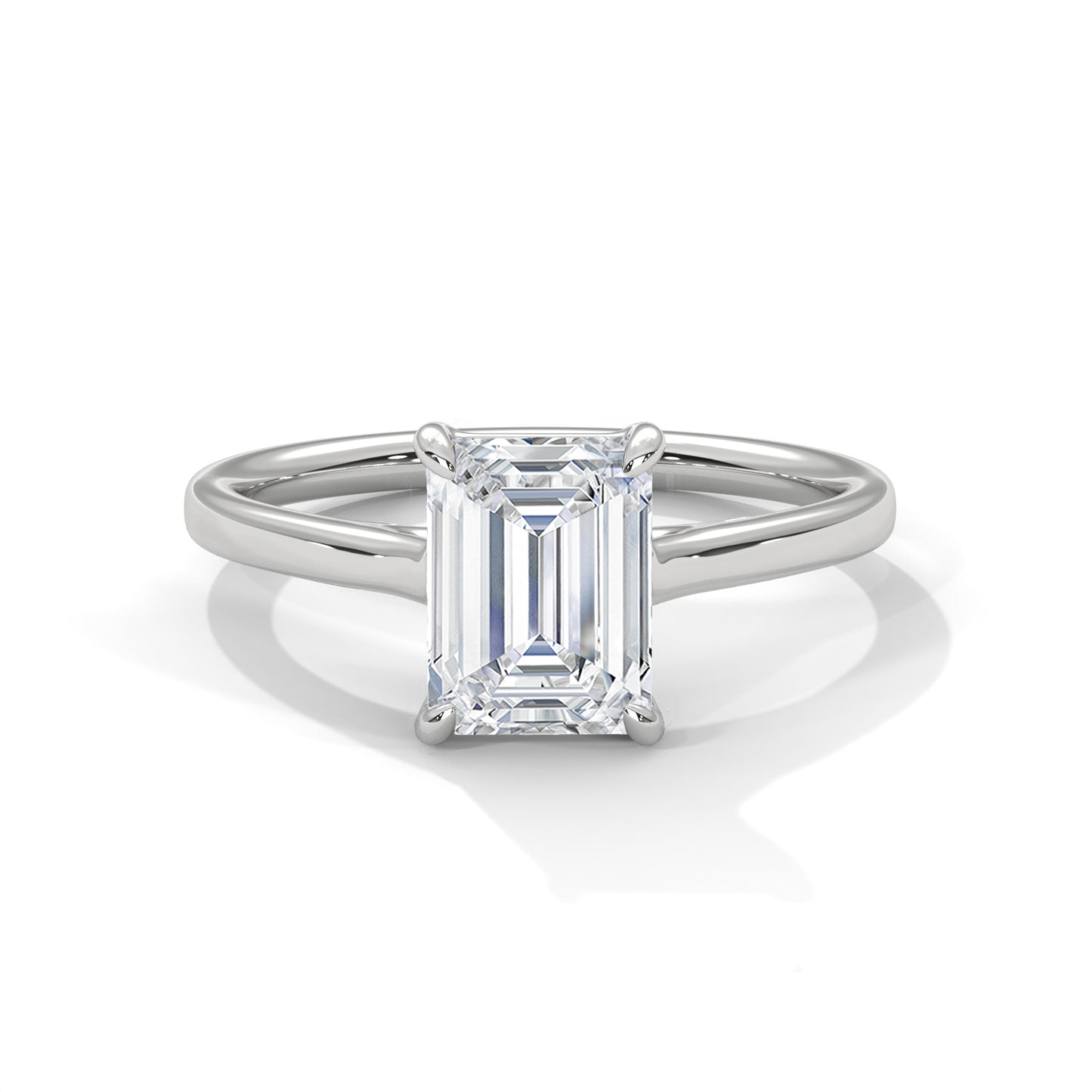 Emerald Cut Solitaire Engagement Ring DM-017