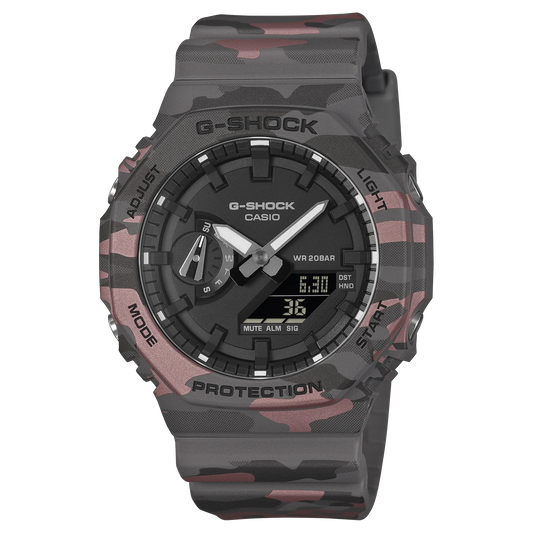 Grey Camo G-shock watch GA-2100CM-8ACR