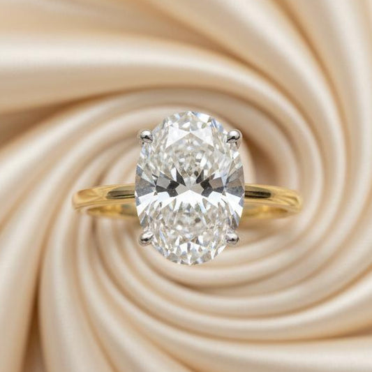 18K gold diamond ring 1.07 carat commanding brilliance elegant sparkle
