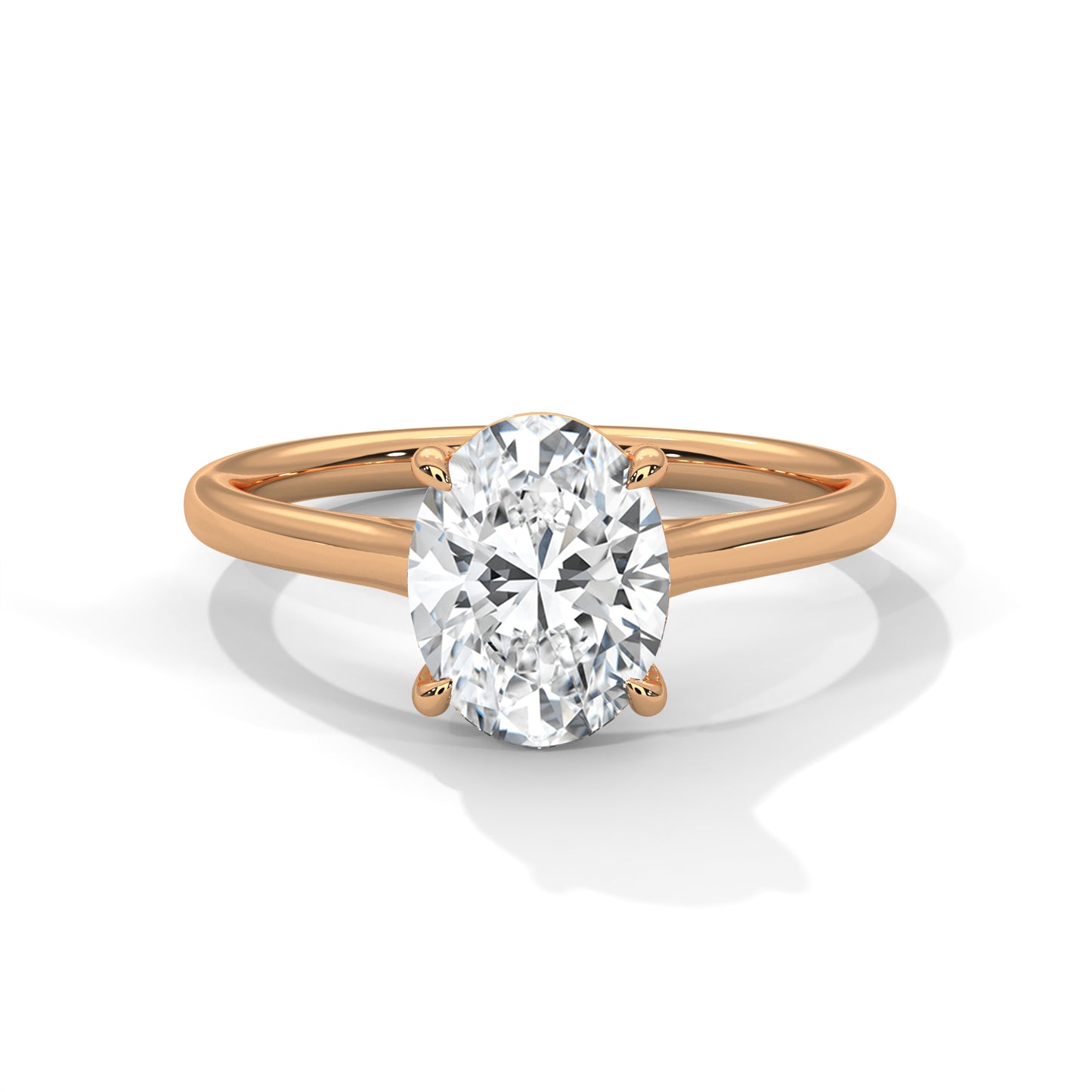Oval Solitaire Engagement Ring DM-023