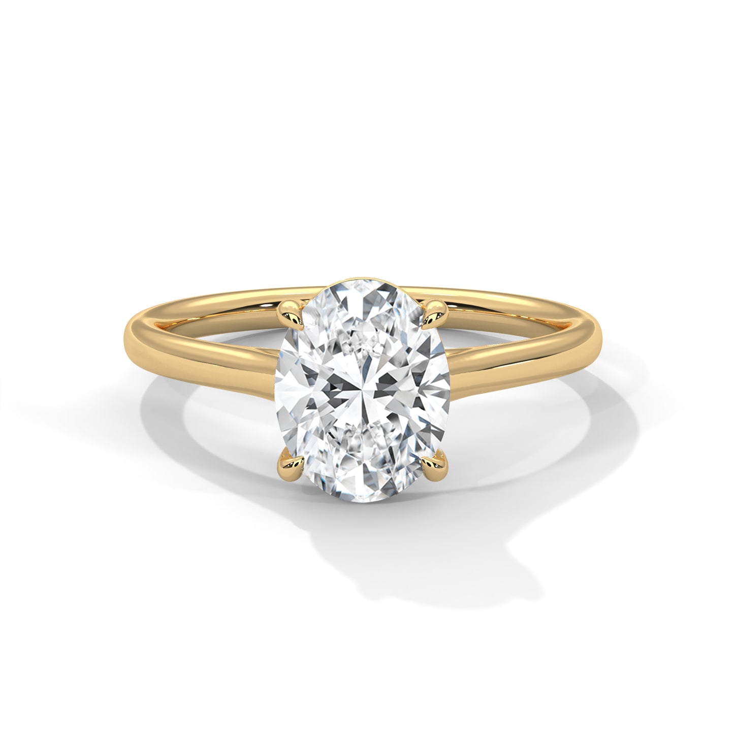 Oval Solitaire Engagement Ring DM-023
