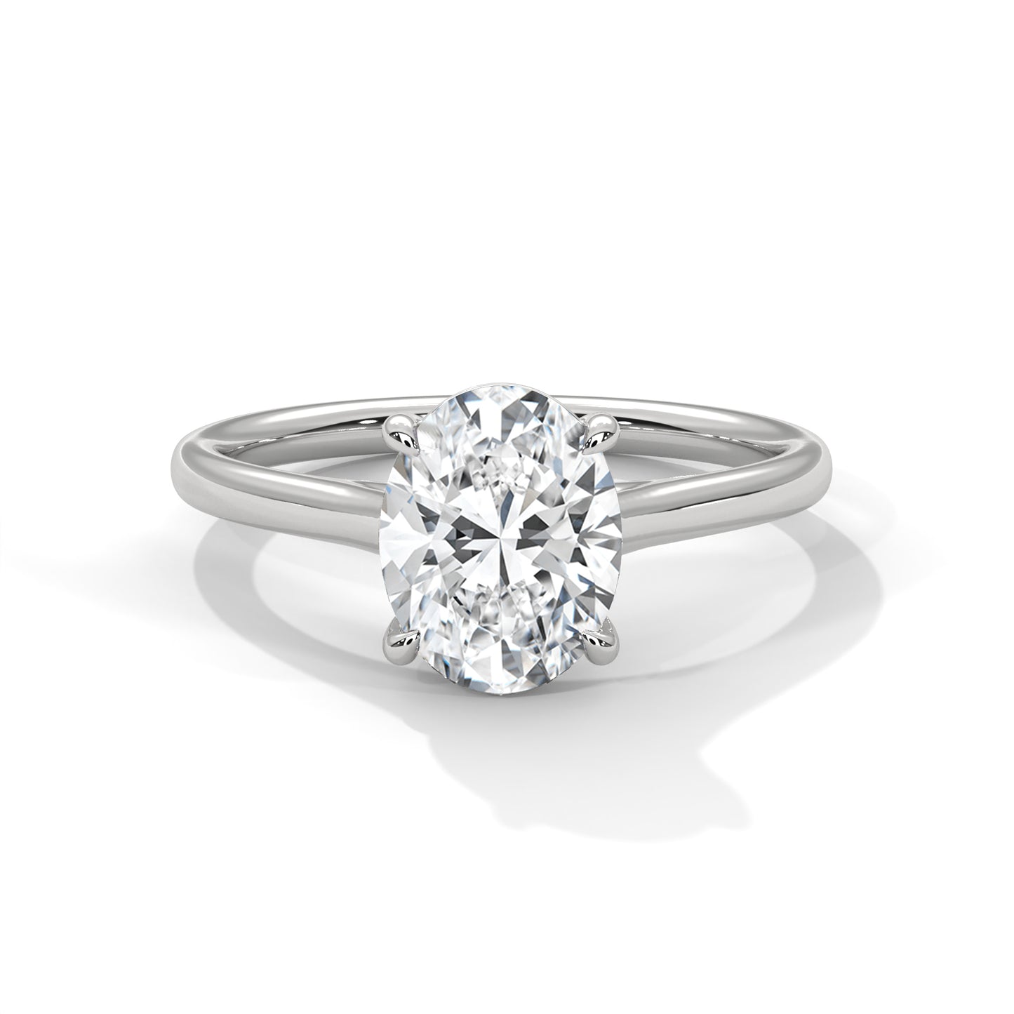 Oval Solitaire Engagement Ring DM-023