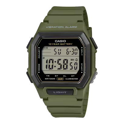 Green casio watch W-738H-3AVCF