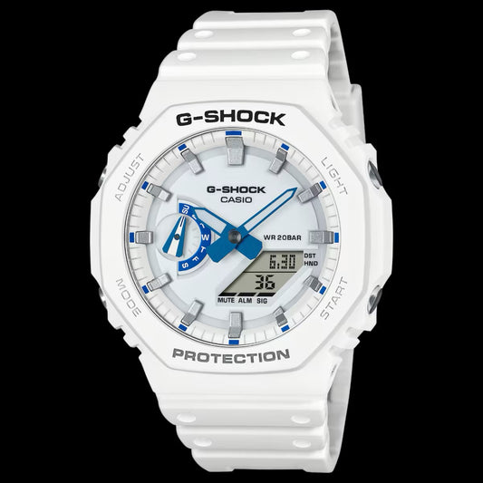 G-Shock GA-2100HDS-7ACR White CasiOak Analog-Digital Watch