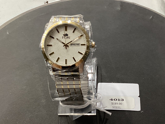 Gold and white Fiori watch 4013