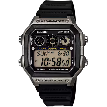 Black Casio watch AE-1300WH-8AVCF