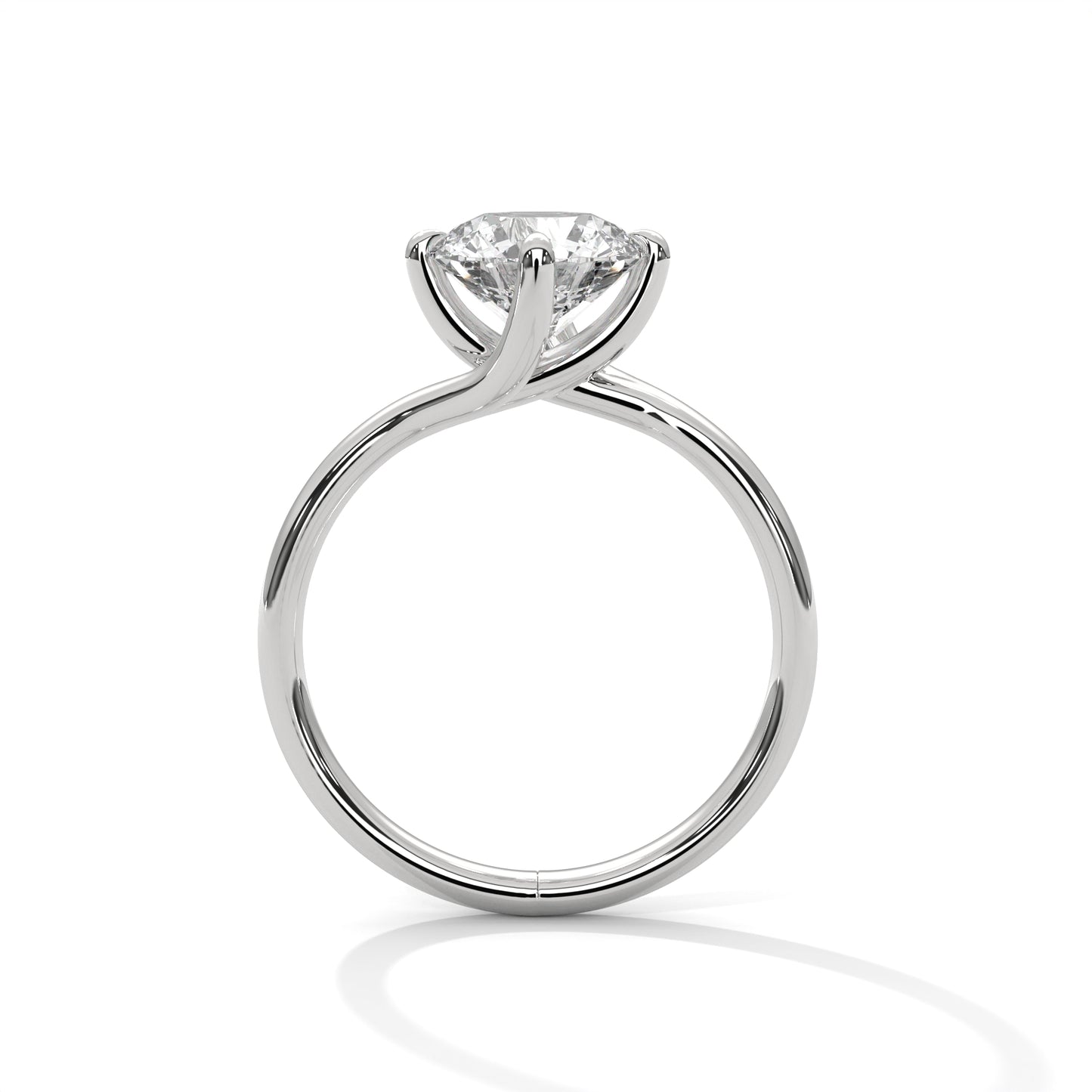 Round Solitaire Engagement Ring DM-002