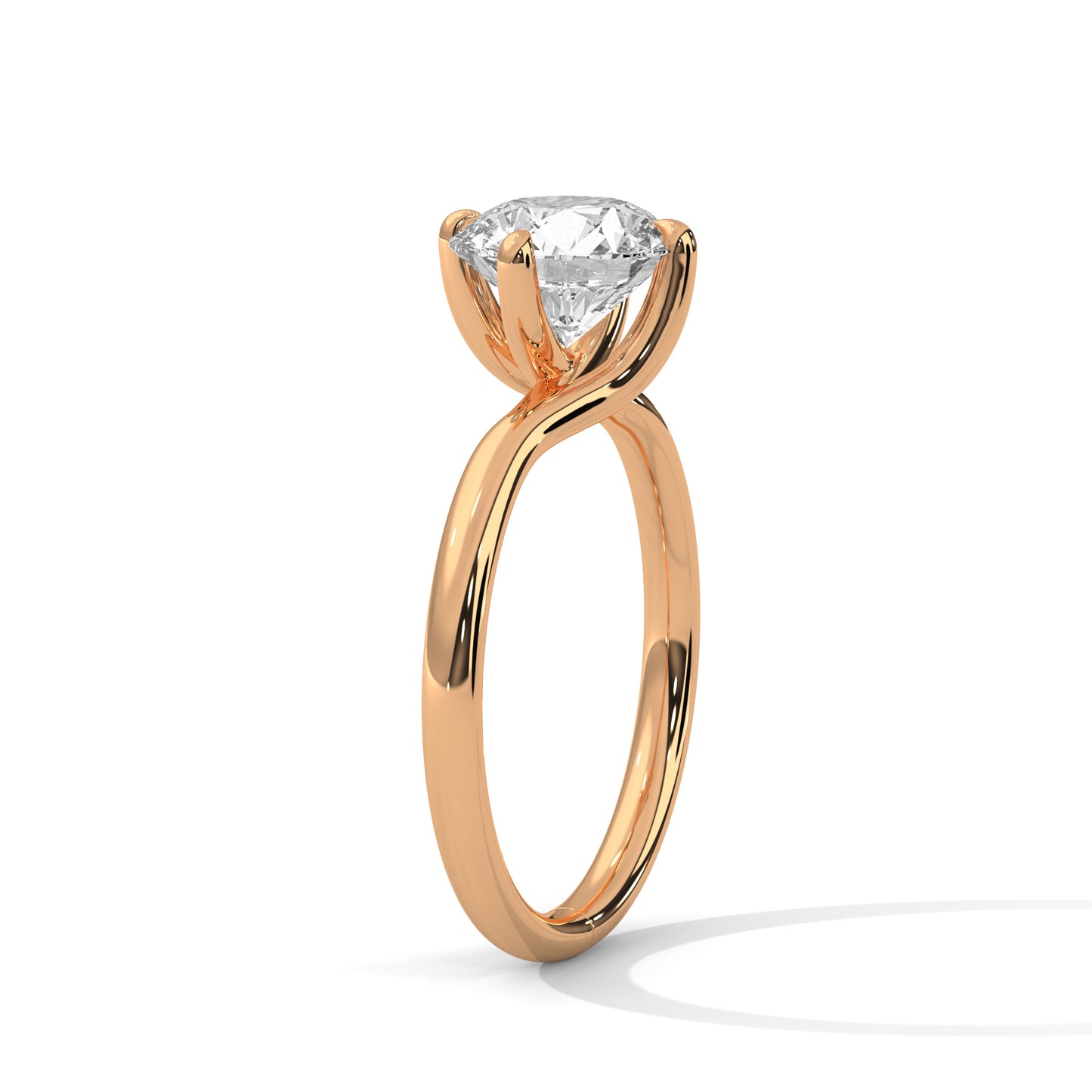 Round Solitaire Engagement Ring DM-002