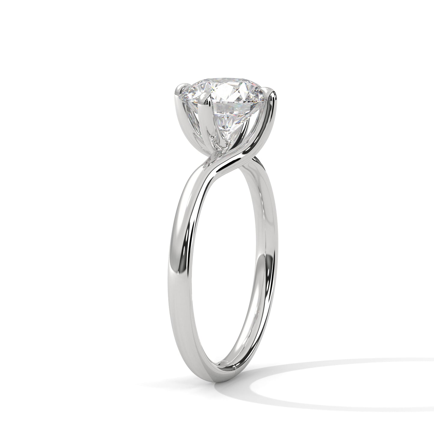 Round Solitaire Engagement Ring DM-002