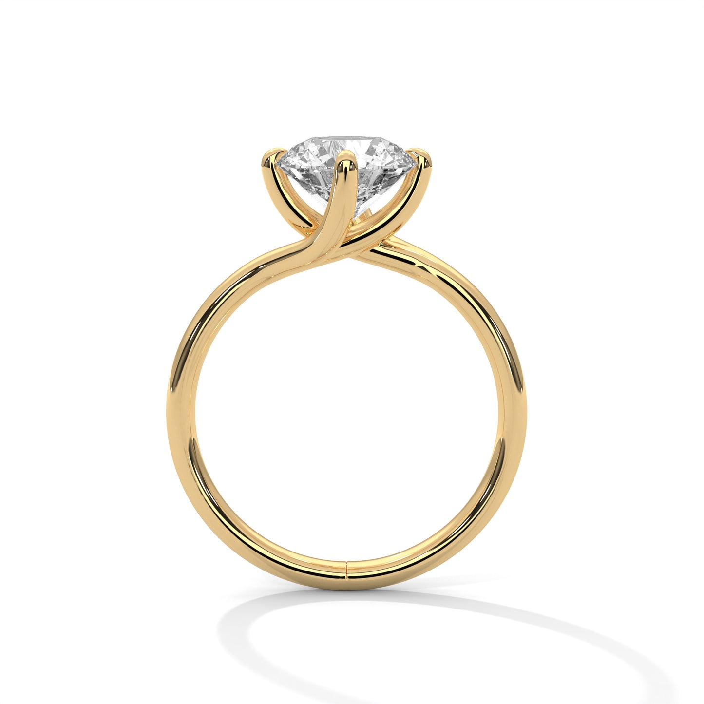 Round Solitaire Engagement Ring DM-002