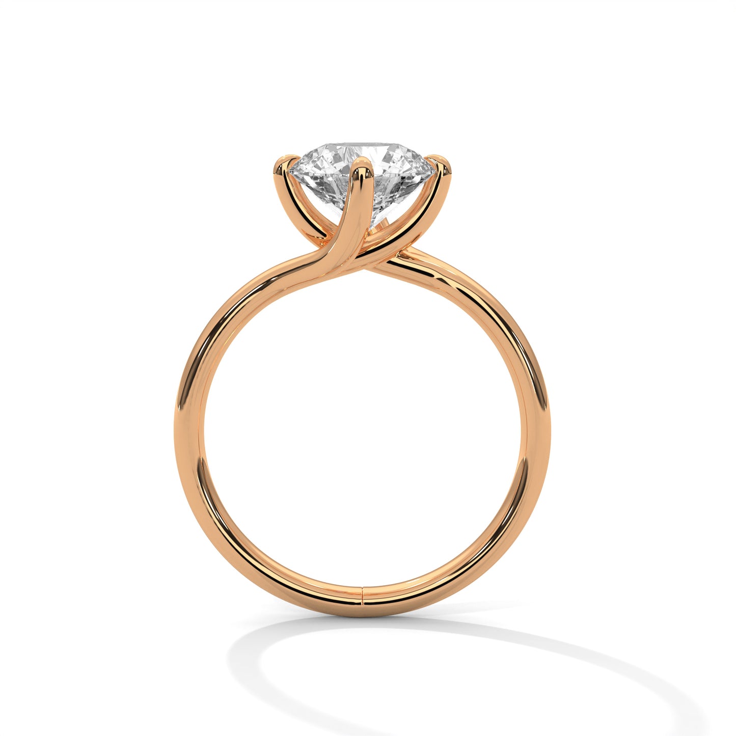 Round Solitaire Engagement Ring DM-002