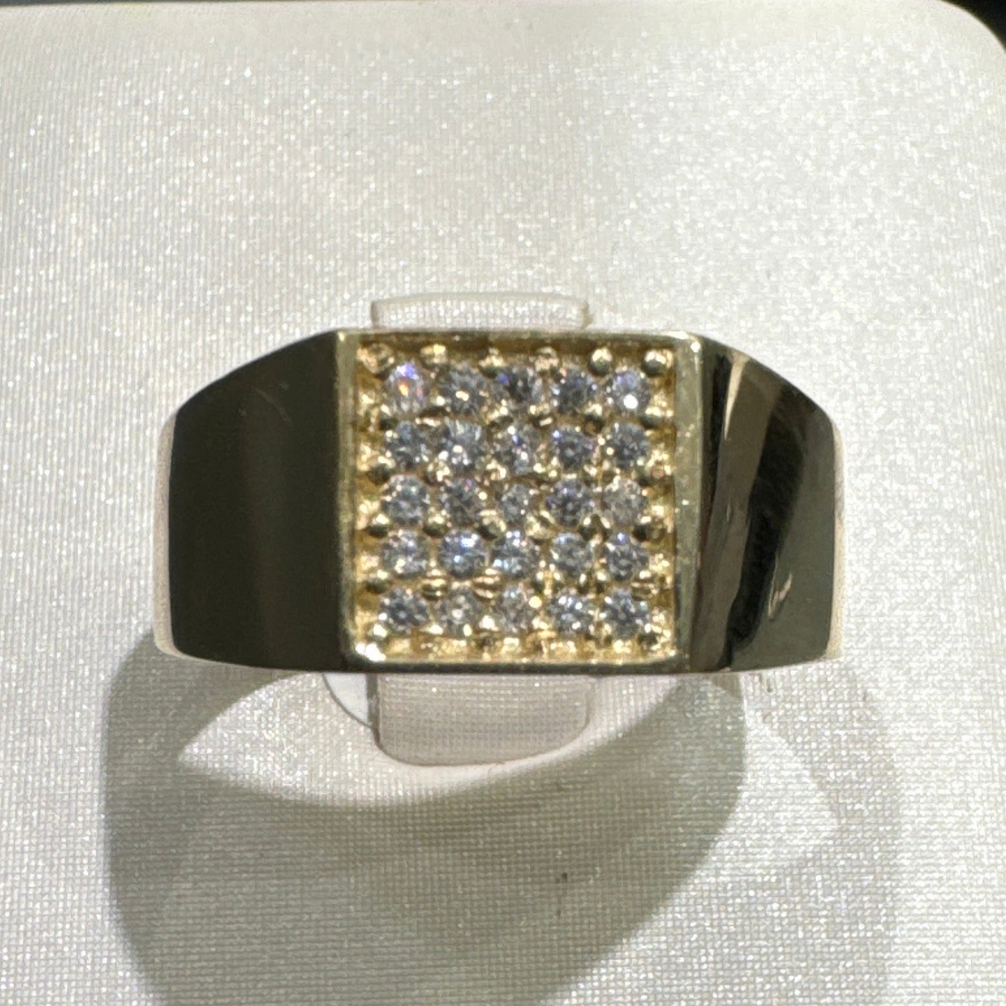 10K Gold Men’s Ring 4.84g | Zirconia Ring