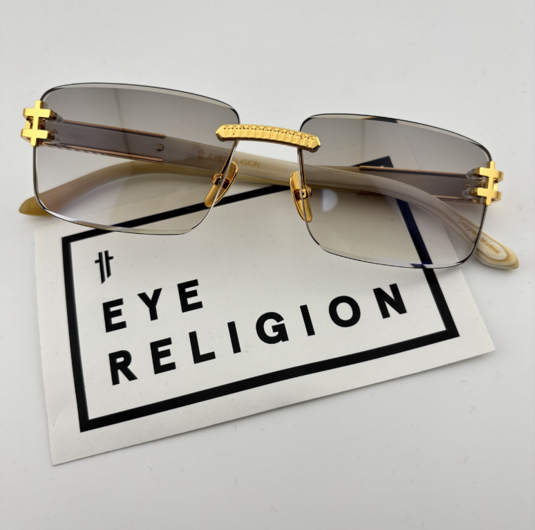 Eye Religion Lunetz 307HM Frames-YGW Lens-Light Grey