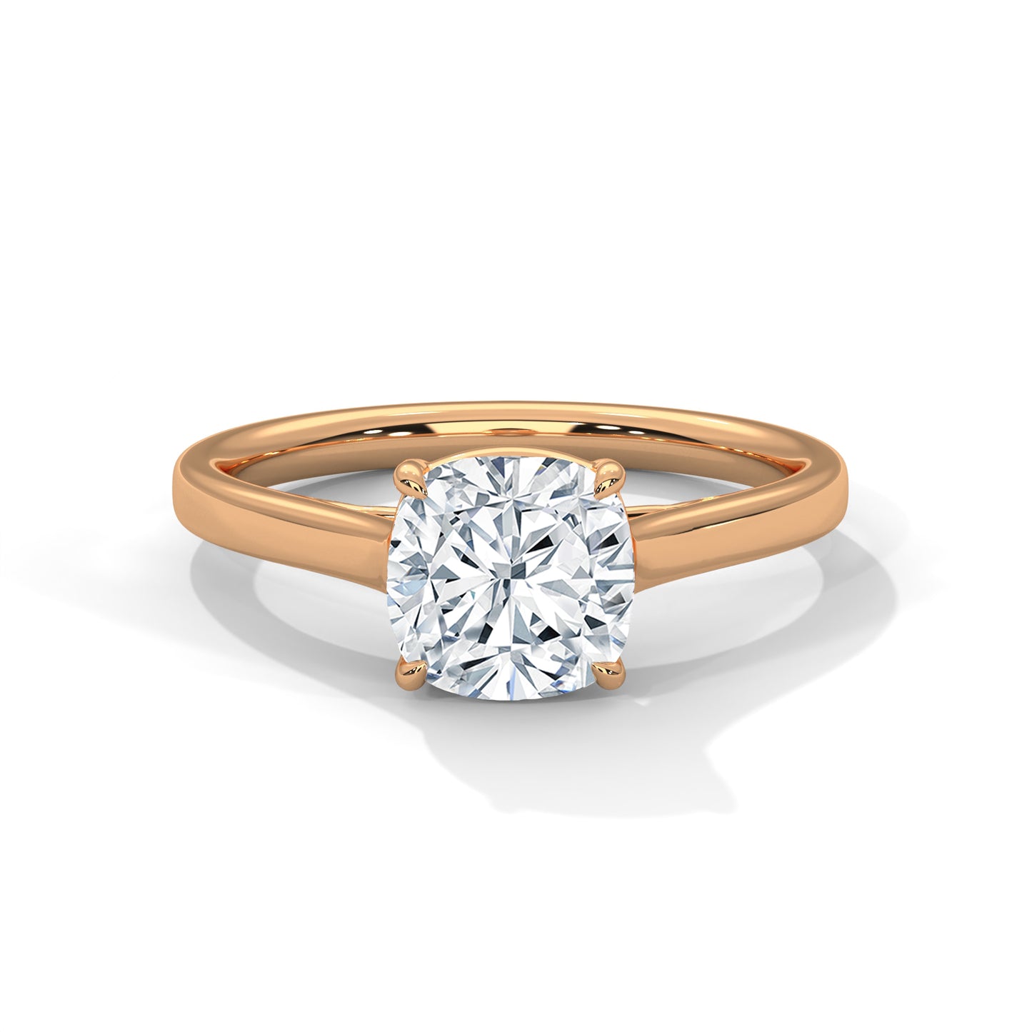 Classic Cushion Solitaire Engagement Ring DM-030