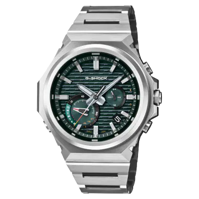 Silver and green G-shock watch GST-B1000D-3ACR