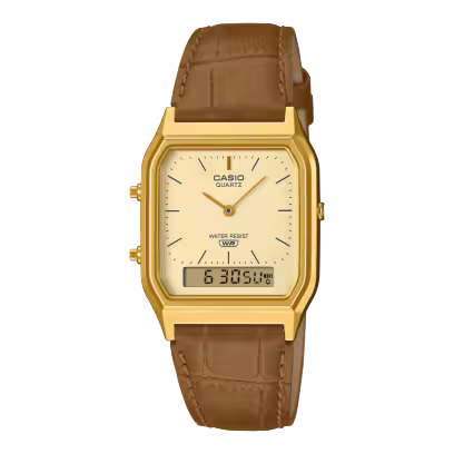 Brown and Gold casio watch AQ-230EGL-9ACF