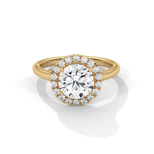 Round Halo Engagement Ring DM-035