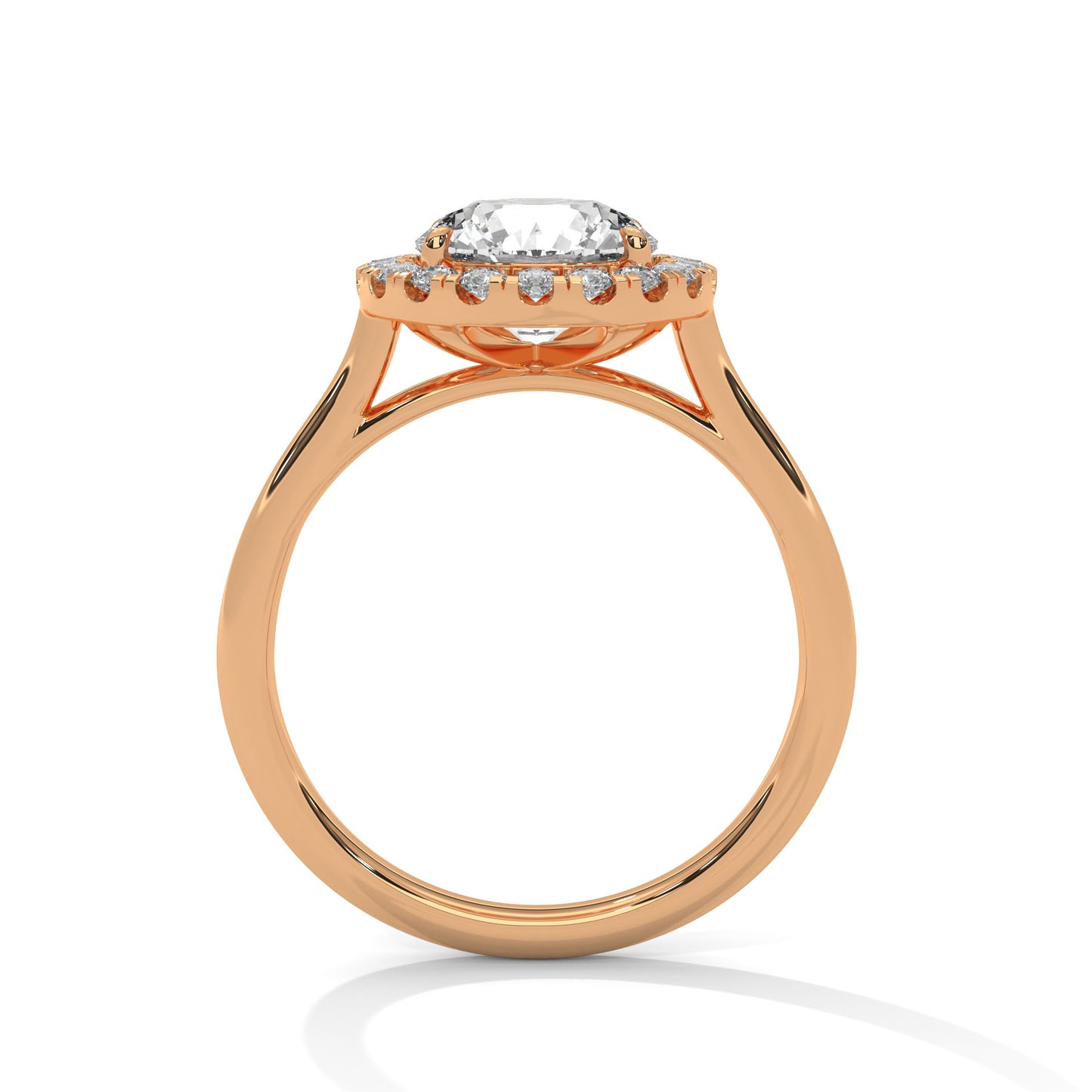 Round Halo Engagement Ring DM-035