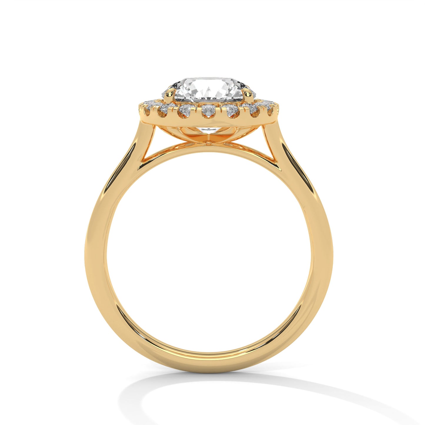 Round Halo Engagement Ring DM-035