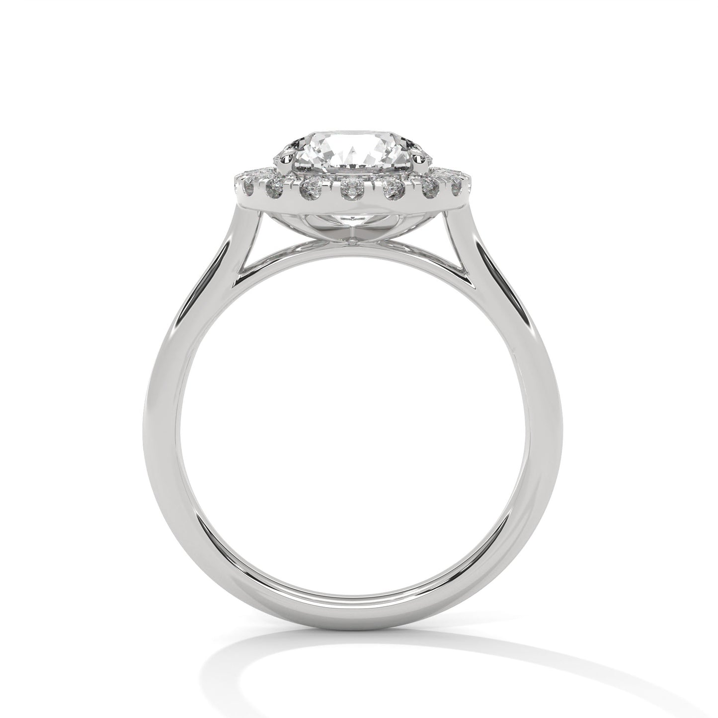 Round Halo Engagement Ring DM-035