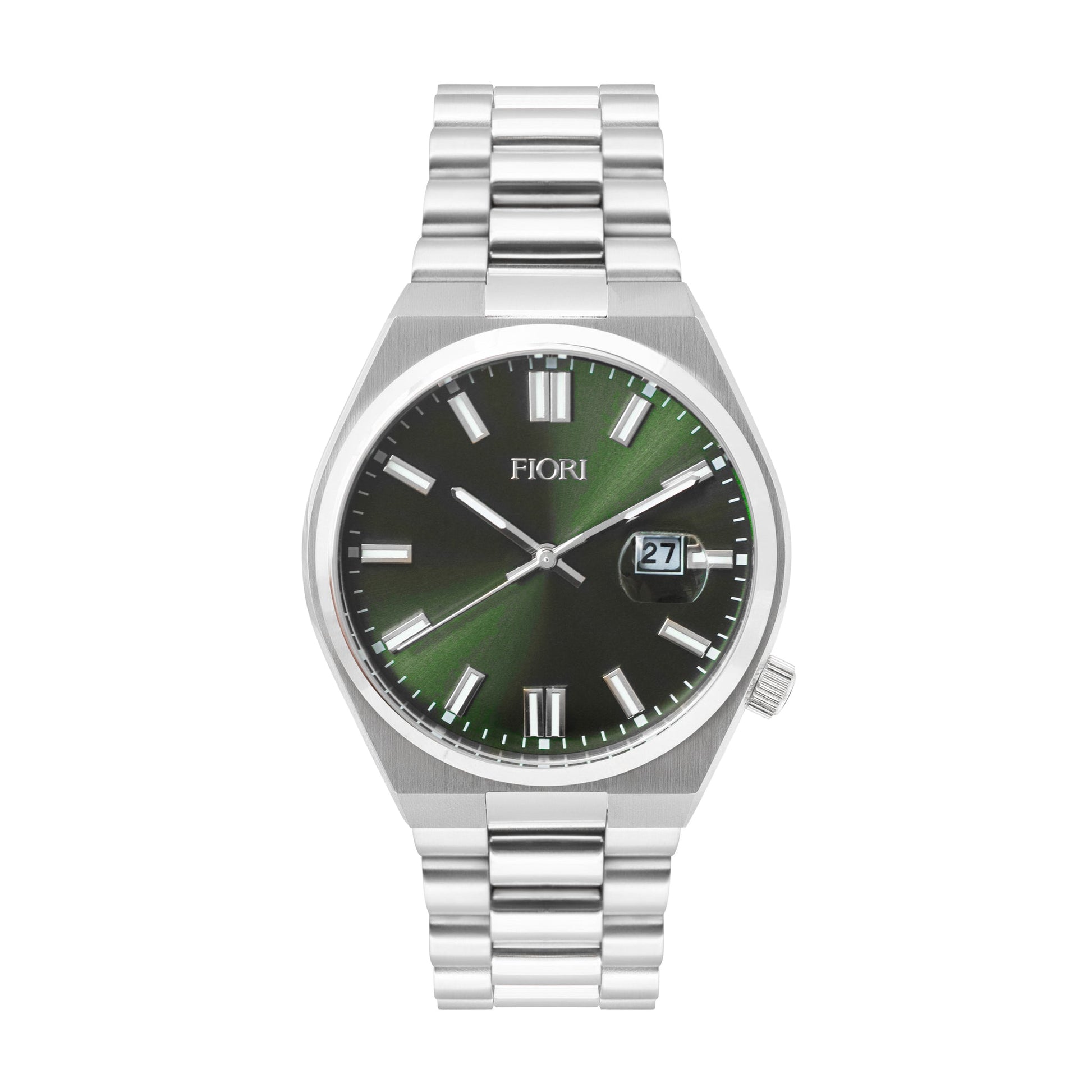 Fiori 3956 Screw Crown Watch - Green Gradient Dial