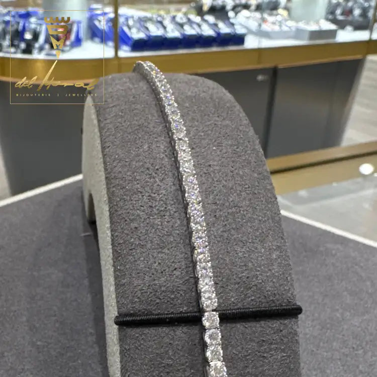 3mm Moissanite Tennis Bracelet 7 Inch - .925 Sterling Silver